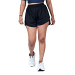 Black Shorts And Blue T-shirt Set For Women's