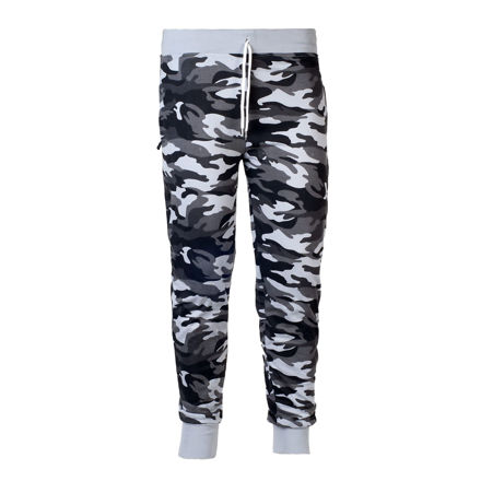 Camouflage Print With Grip Lower Black and White Jogger