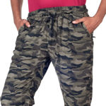 Camouflage Print With Grip Lower Brown and Green Jogger