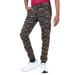 Camouflage Print With Grip Lower Khaki And Black Jogger