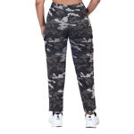 Black And White Color Camouflage Print Lower Jogger For Girl's