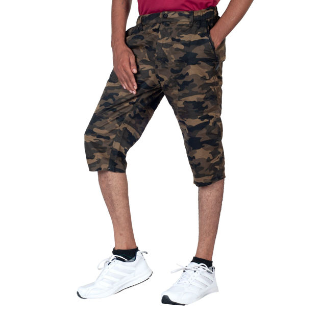 Army Print Camouflage Capri - front