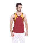 Marron And Yellow Color Sando For Men - front