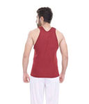 Marron And Yellow Color Sando For Men - back