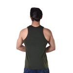 Dark Green And Red Army Print Sando