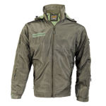 Bomber Olive Green Jacket With 12 Zip