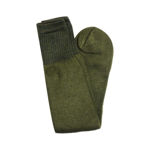 Dark Green Khaki Woolen Socks