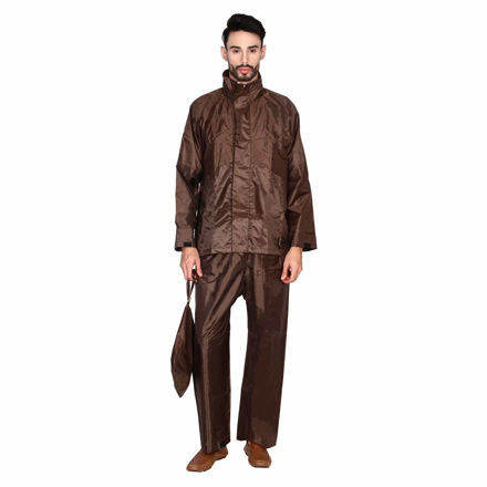 Picture of Duckback Raincoat Brown Color For Men’s