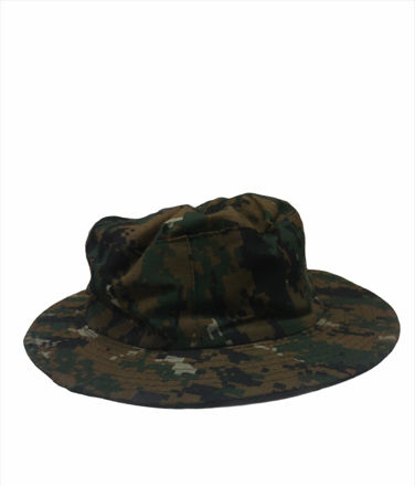 Reversible Hat Green With Indian Flag And Cobra Print