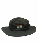 Reversible Hat Green With Indian Flag And Cobra Print