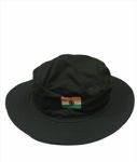 Reversible Hat Green With Indian Flag And Cobra Print