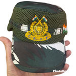 Indian Army CRPF Nato Cap With Logo And Flag Print