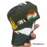 Indian Army CRPF Nato Cap With Logo And Flag Print