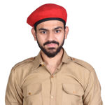 Beret Cap Red Color For NCC