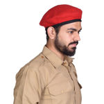 Beret Cap Red Color For NCC