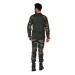 Army Yodha Textile Print T-Shirt And Nahar Print Cargo Pant Set - back