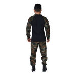 Army Yodha Print And Black Print Textile T-Shirt And Grip Lower Set - back