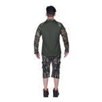 Camouflage Print Capri With T-shirt Set For Men - back