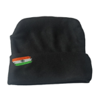 Black Print With Flag Winter Cap