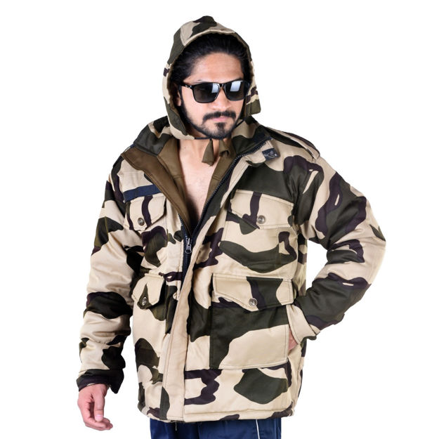 CISF Print And Reversible Camouflage Jacket - front