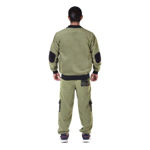 Olive Green Color Thermal Winter Wear Set For Men - back