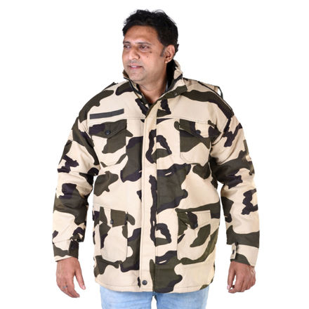 CISF Print Camouflage Winter Jacket - front