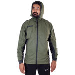 Bomber Men Green Solid Windcheater Jacket