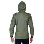 Bomber Men Green Solid Windcheater Jacket - back