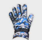 Picture of Men’s Hand Gloves Blue Cobra Print