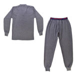 Grey Thermal Winter Wear Set For Men