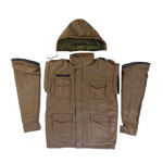 Khaki Angola Print Camouflage Winter Jacket