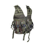 Picture of Olive Green Camo Print Bullet Proof Tactical Jacket With 6 Magazine Pouches