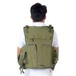 Picture of Dark Green Color Bullet Proof Tactical Jacket With 10 Magazine