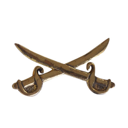 Rajput Sword Cap Badge Brass For NCC