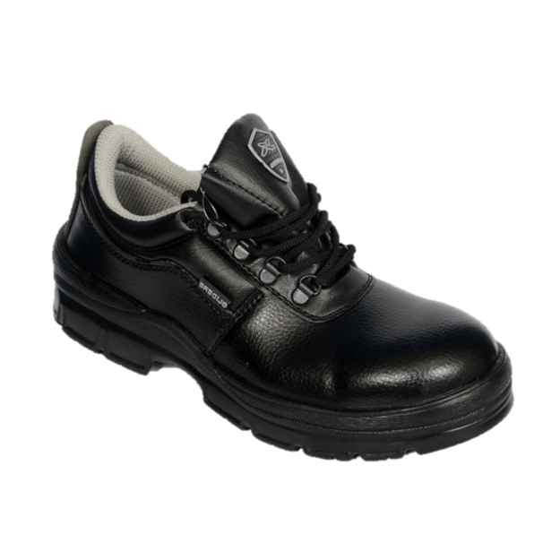 Roughter-S Black Safety Shoes By Liberty Gliders