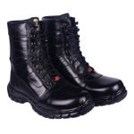 Full Leather Para Commando Black Shoes