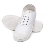 Men's White Canvas Shoes By Unistar