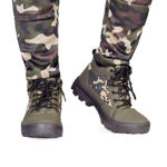 Green Camo Print Shoes For Men By Goldstar