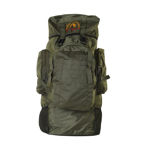 Para Commando Yellow Embroidery Olive Green Bagpack - front