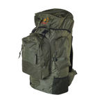 Para Commando Yellow Embroidery Olive Green Bagpack - side