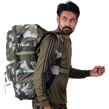 Olive Green And Yodha Tracking Bagpack - side