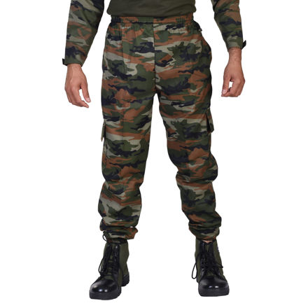 Army Print Track Pant With Grip - front