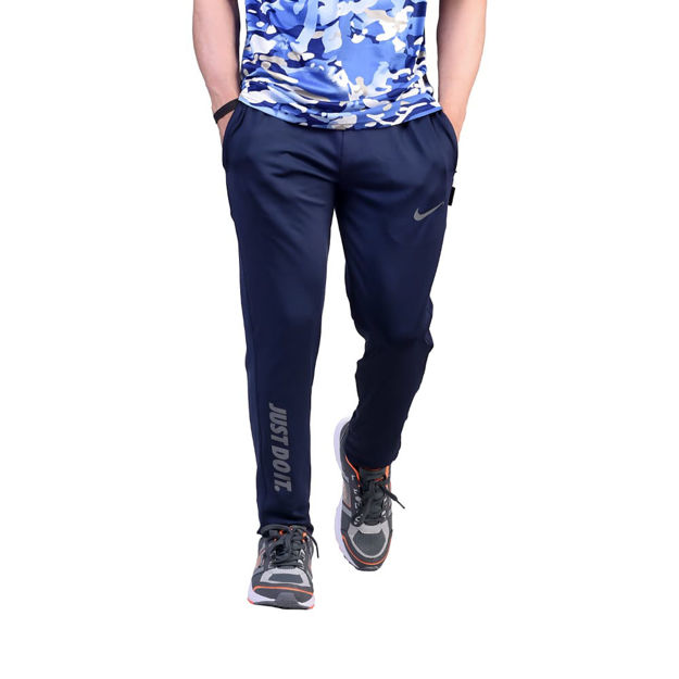 Navy Blue Color Track Pant For Sports - front