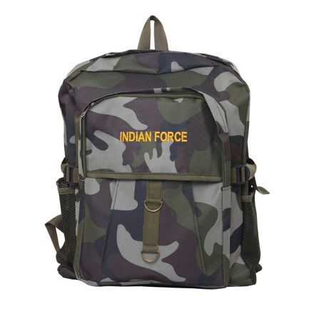 Indian Force Logo Camo Print Bagpack - front