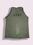 Dark Green Color Army Print Sando