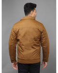 Polyester Brown Jacket Multiple Pockets