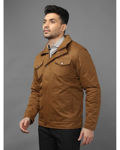 Polyester Brown Jacket Multiple Pockets