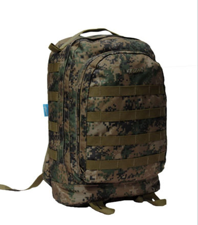 F Gear Green Camouflage Print Backpack - front