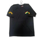 Picture of Commando Plain Black Color And India Flag T-shirt With Half Sleeve And Round Neck