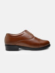 Men Tan Brown Solid Formal Oxfords